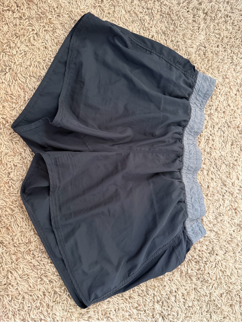 Columbia Black Women's Athletic Shorts with Gray Waistband